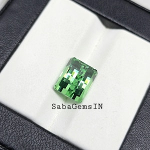 Green Cubic Zirconia Gemstone, Pixel Cut Stone, 8×10 MM, Rectangle Shape, Ring & Pendant Stone, Jewellery Making, Loose Gemstone#Sh763