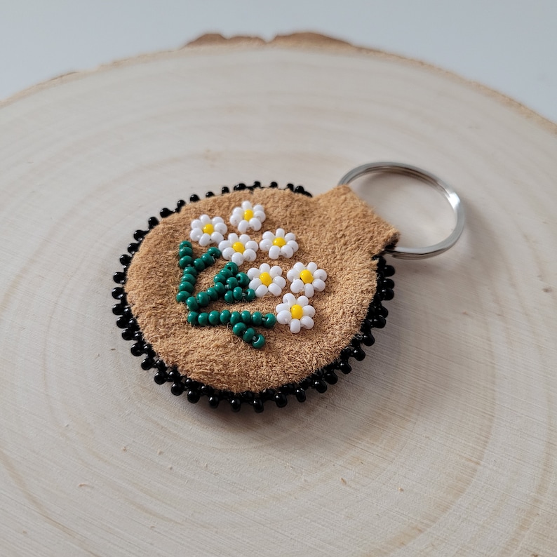 Yarrow Flowers, Beaded Keychain, Beaded Yarrow Flowers - Etsy