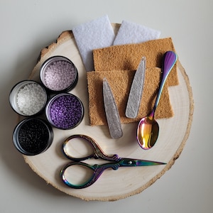 Beading kit, Make your own Earrings, Travel tin