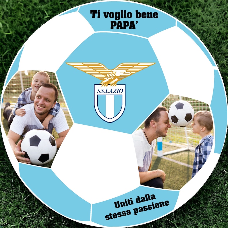 Il pallone del tifoso, idea regalo per la festa del papà, per il nonno, per il compleanno o per qualsiasi altro evento da festeggiare. lazio