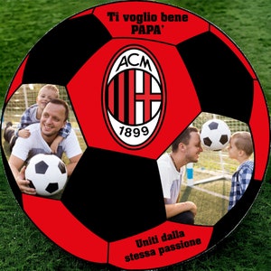 Il pallone del tifoso, idea regalo per la festa del papà, per il nonno, per il compleanno o per qualsiasi altro evento da festeggiare. milan