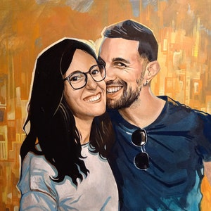Portrait personnalisée à partir de photo. A l'huile ou à la gouache.
