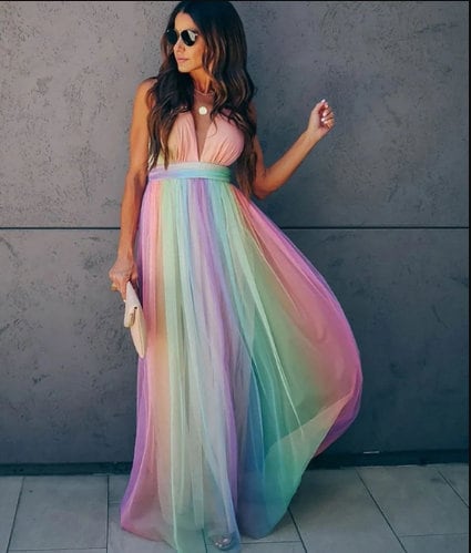 pastel rainbow women's clothing