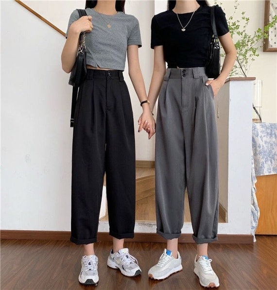 Women Casual Pants Full Length Loose 
