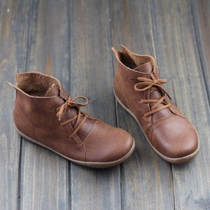 Zapatos negros hechos a mano botines oxford mujeres otoño | Etsy México