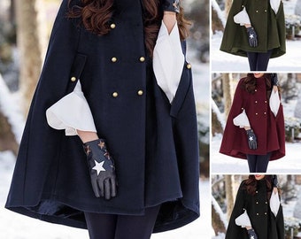sleeveless cape jacket