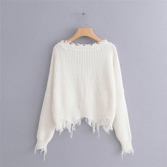 Drop Shoulder Sweater Witchy Sweater - Etsy