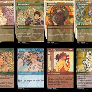 Art Nouveau: Alphonse Mucha, Posters & The Flowers (DIY print MTG Proxy) image 2