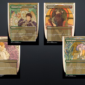 Art Nouveau: Alphonse Mucha, Posters & The Flowers (DIY print MTG Proxy) image 4