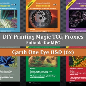 Garth Tokens: E se Garth One Eye jogasse D&D? (Proxy MTG de impressão DIY)