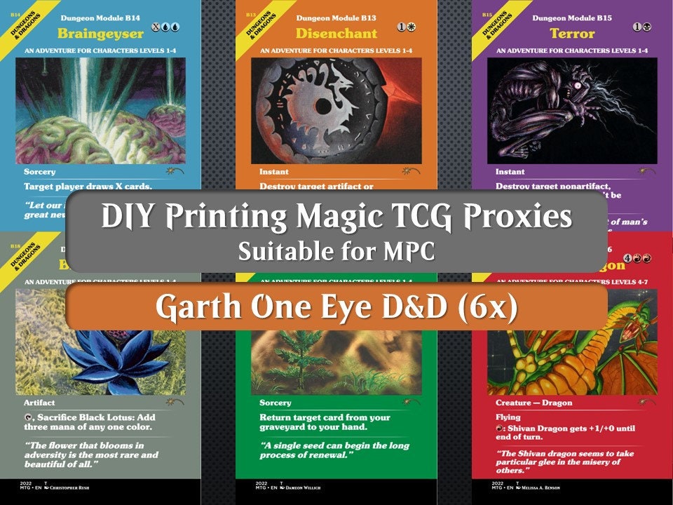 Garth Tokens: What If Garth One Eye Played D&amp;D? (DIY Print MTG Proxy ...