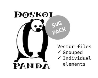 Doskoi Panda vector (SVG) files