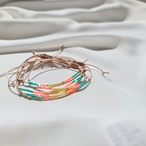 Einreihige Miyuki Rainbow Bracelets Freundschaftsarmband Anklet Sommer Strand