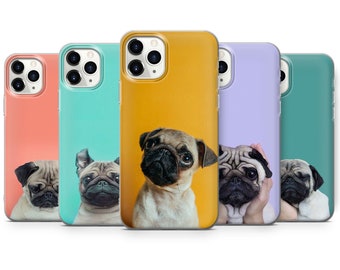 Funda de teléfono Pug, funda bonita para iPhone 15,14,13,12,11, Samsung S24Ultra,S23FE,S22,A15,A54,A25,A14,Pixel 8A,8Pro,7A,7Pro,6A