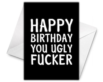 Ugly Birthday Card | Etsy