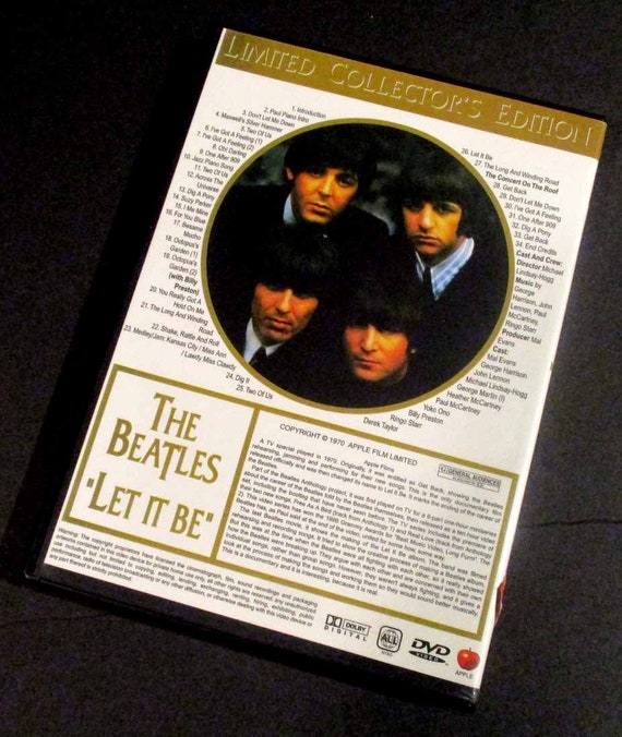 Let It Be - DVD - 2 Disk Set - Beatles - Etsy