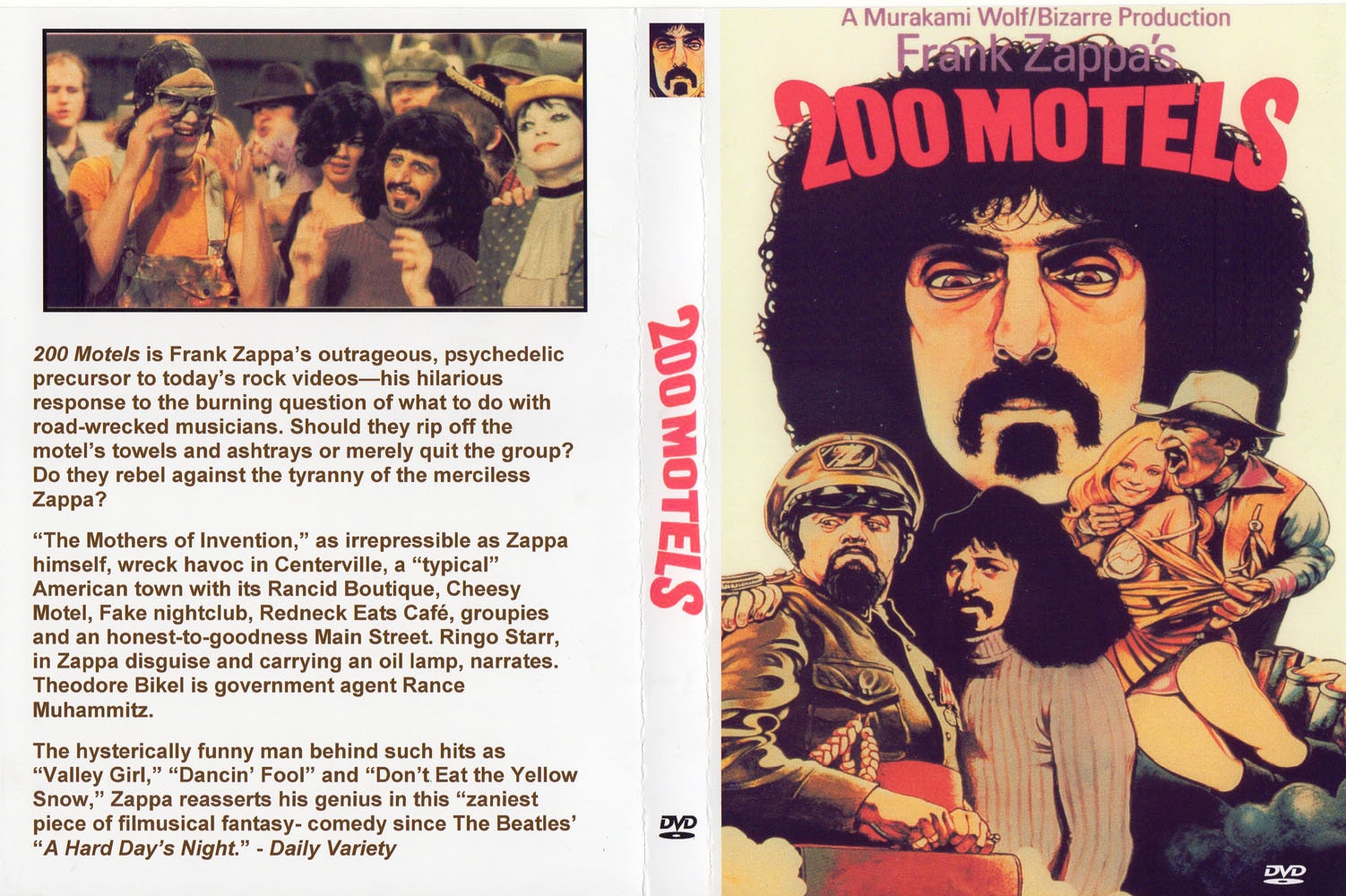 Ringo, Frank Zappa - 200 Motels DVD - Etsy