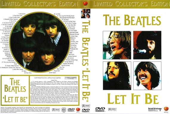 Let It Be - DVD - 2 Disk Set - Beatles - Etsy