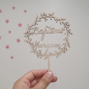 Customizable Cake Toppers Model 1 in wood