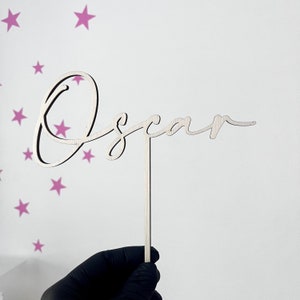 Cake Toppers customizable wooden first name