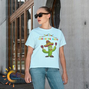 Cinco de Mayo Cactus T-shirt, Cinco de Mayo shirt, Fiesta, T-shirts, Unisex Tees, Mexicaanse trots T-shirt, traditioneel Mexicaans shirt, Tees