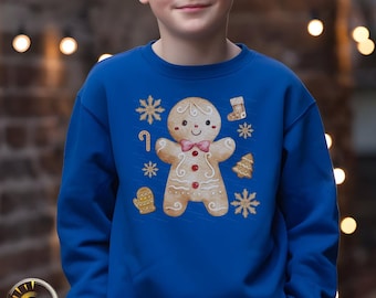 Gingerbread Boy Christmas Sweatshirt | Holiday Crewneck