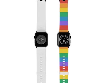 Rainbow Gay Pride Apple Watch Band: Durable LGBT TPU Wristband