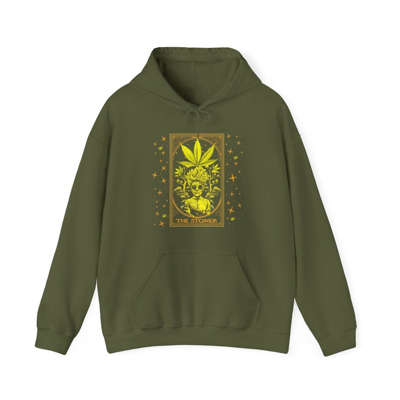 The Stoner Hoodie / Tarot Inspired Stoner Hoodie / Weed Hoodie
