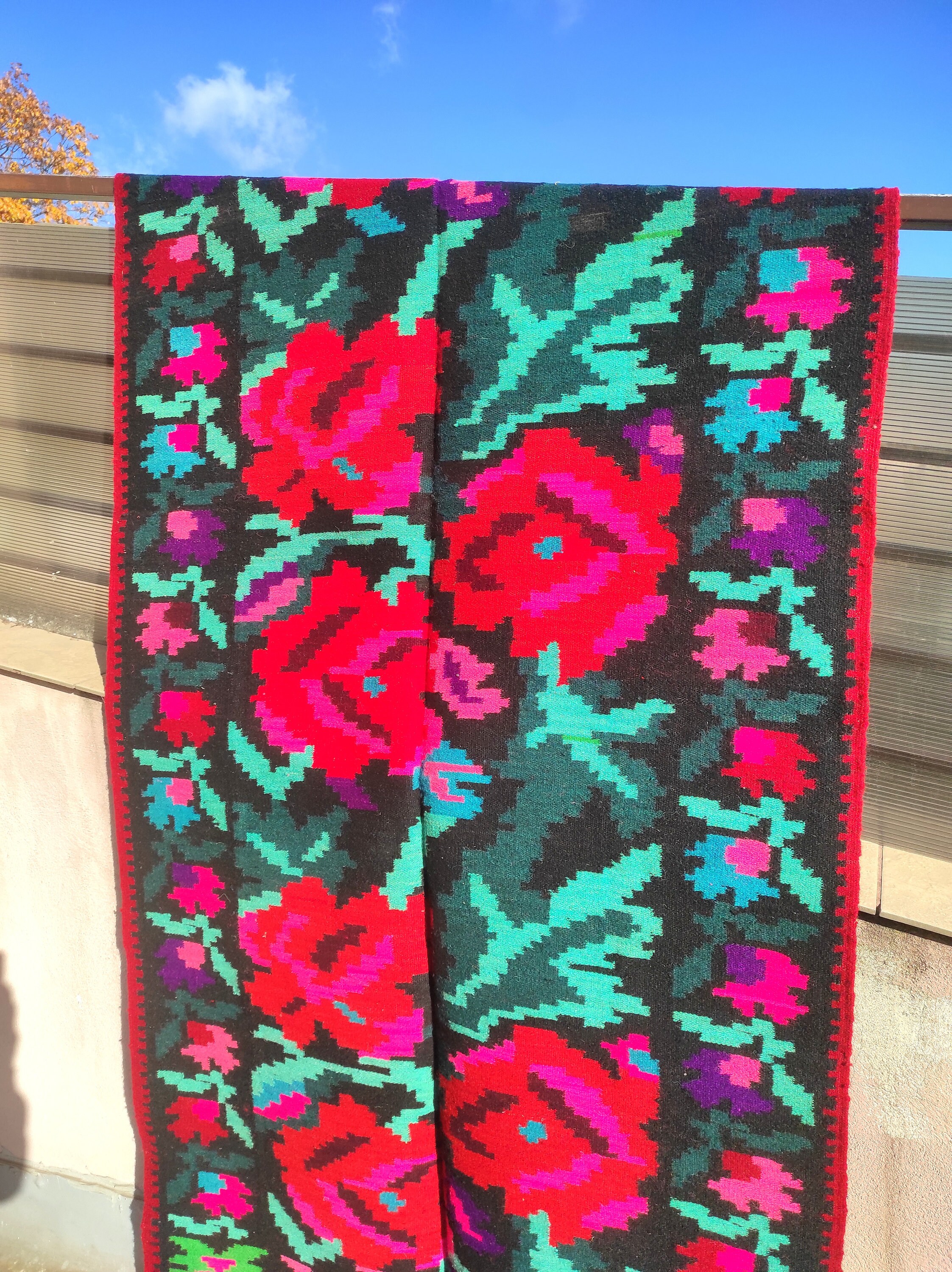antique rare Oltenia Romanian folk rug tapis kilim roumain Oltenie antique rare Oltenia Romanian folk rug tapis kilim roumain Oltenie