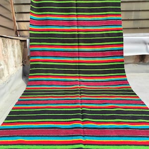 Discount!Vintage romanian rug, handmade wool carpet,kilim Bessarabian art, hand-woven in the 80s, tapis moldave,boho rustic style,335x135cm.