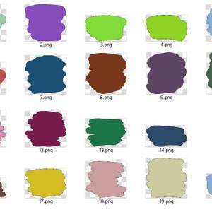 Brush strokes - plotter templates, plotter files (SVG, DXF and PNG)