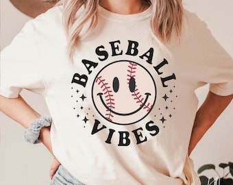 Retro Baseball Vibes Png Svg, Baseball Png Smile Face Sublimation Svg Shirt Design,Groovy Baseball ,Baseball PNG Smile Sublimation SVG