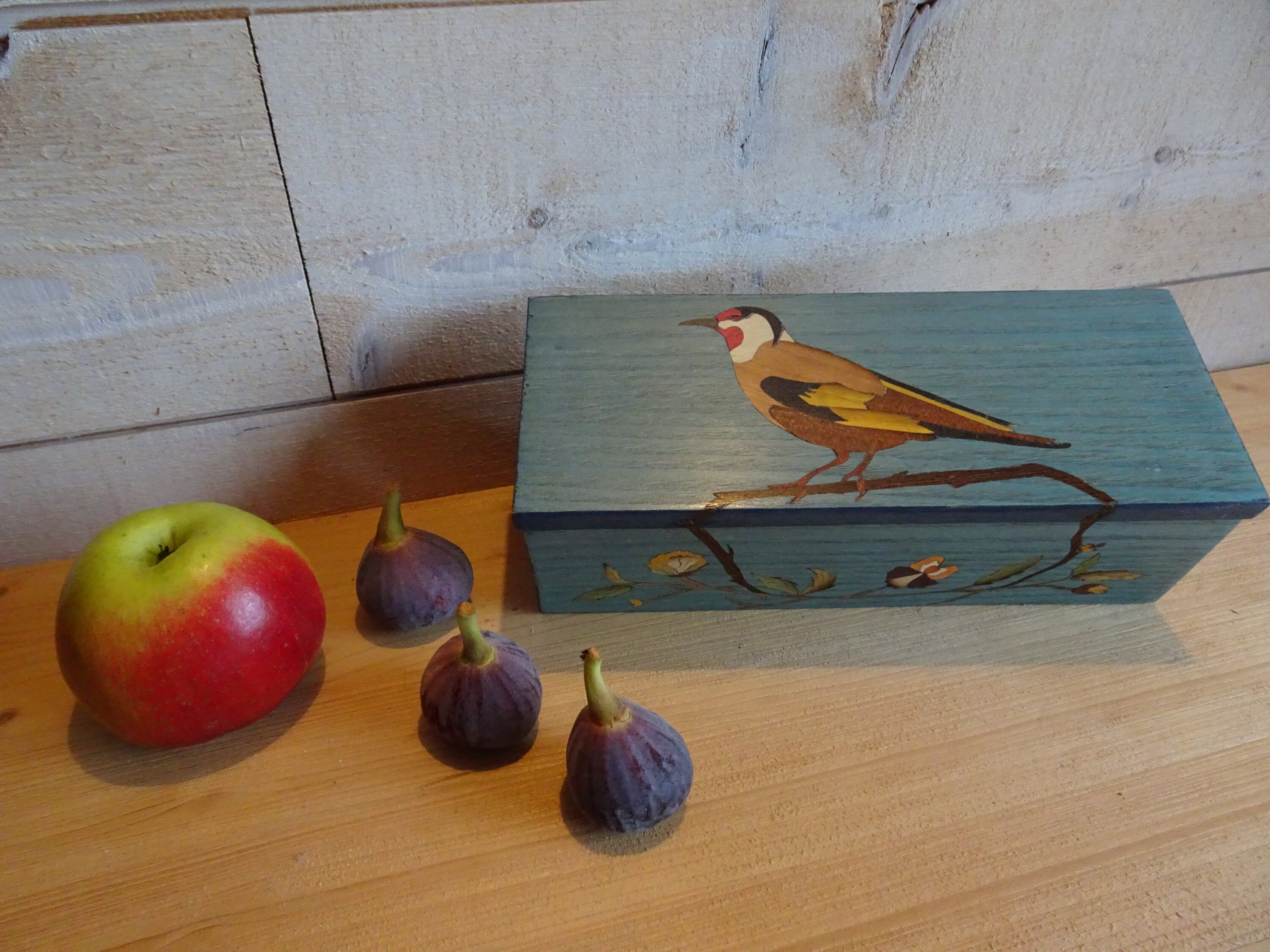 Coffret Bleu en Marqueterie