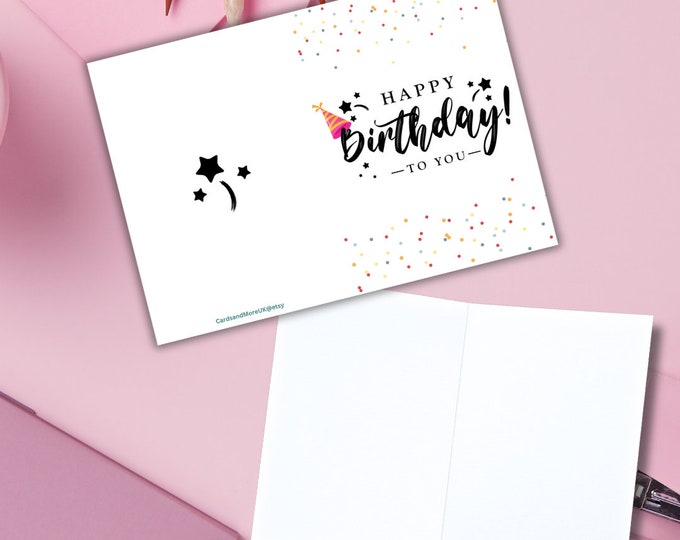 Cute Printable Birthday Cards instant Download for Her for Him for Friend for Children Etsy
