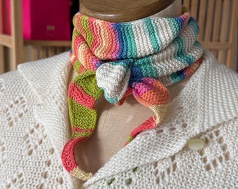 Handmade Cotton Mini Scarf: Soft, Trendy Neck Accessory