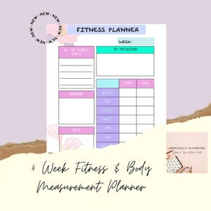 4-Wochen-Tracker für Gewicht und Körpermaße