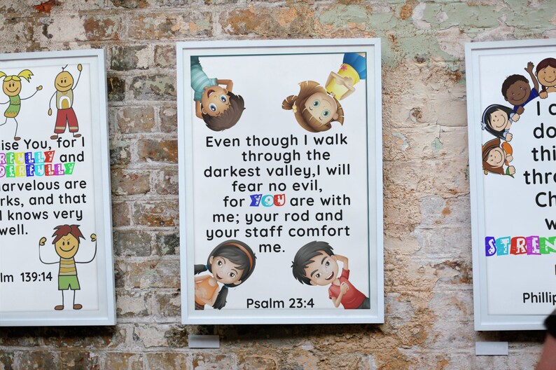 9 Printable Christian Wall Posters Biblical Scripture Wall Etsy