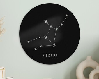 Virgo Constellation Metal Wall Art – Astrology Home Decor
