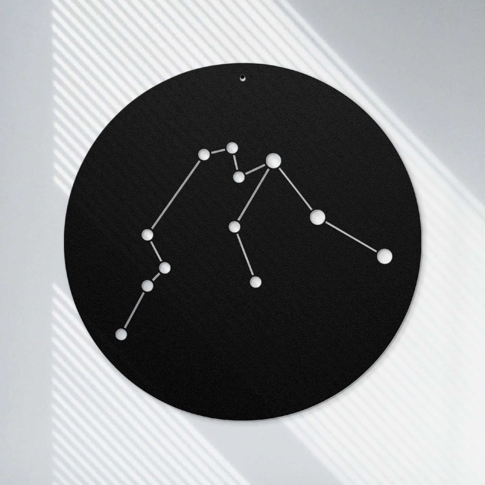 Zodiac Constellations Metal Wall Art Astrology Wall Decor Etsy