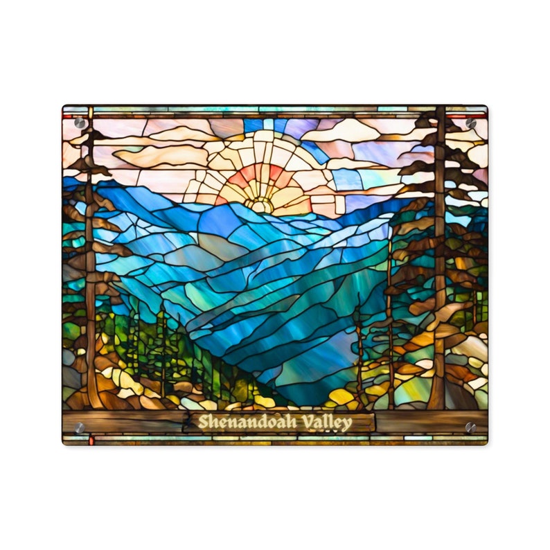 Shenandoah Valley Art Stained Glass Wall Art Acrylic Print Mountain
