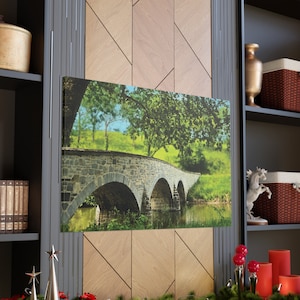 Antietam Battlefield Landscape Wall Art Maryland Heritage Civil War Canvas Print Burnside Bridge Photography American Historic Site