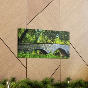 Civil War Battlefield Canvas Wall Art, Burnside Bridge Antietam Print, Maryland Historic Scene, Unique Gift