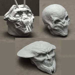 Alien head figures
