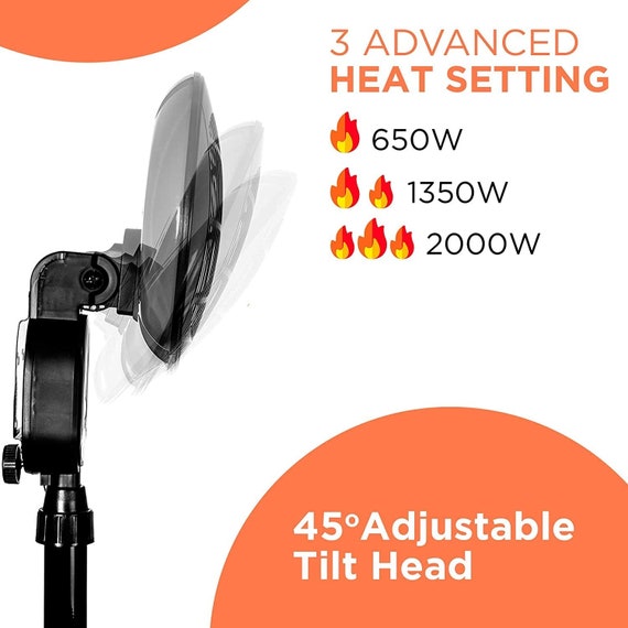 SEDOL Electric Patio Heater 2KW Quartz Halogen Heater With 3 - Etsy