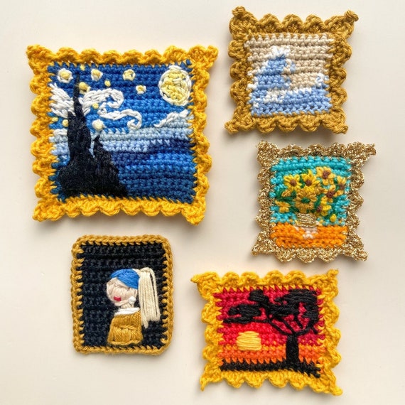 Tiny Paintings Crochet Pattern 