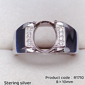 DIY Sterling Silver 925 Ring Blank Setting