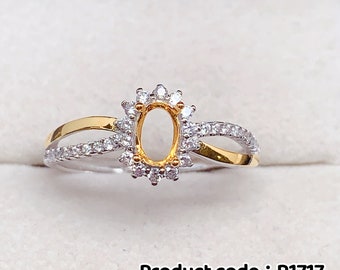 Blank jewelry settings silver 925. DIY solid silver Ring empty setting