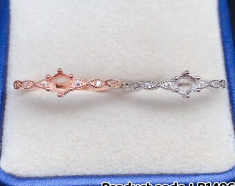 Ajuste de anillo de plata esterlina: joyería DIY, tallas 7-10 de EE. UU.