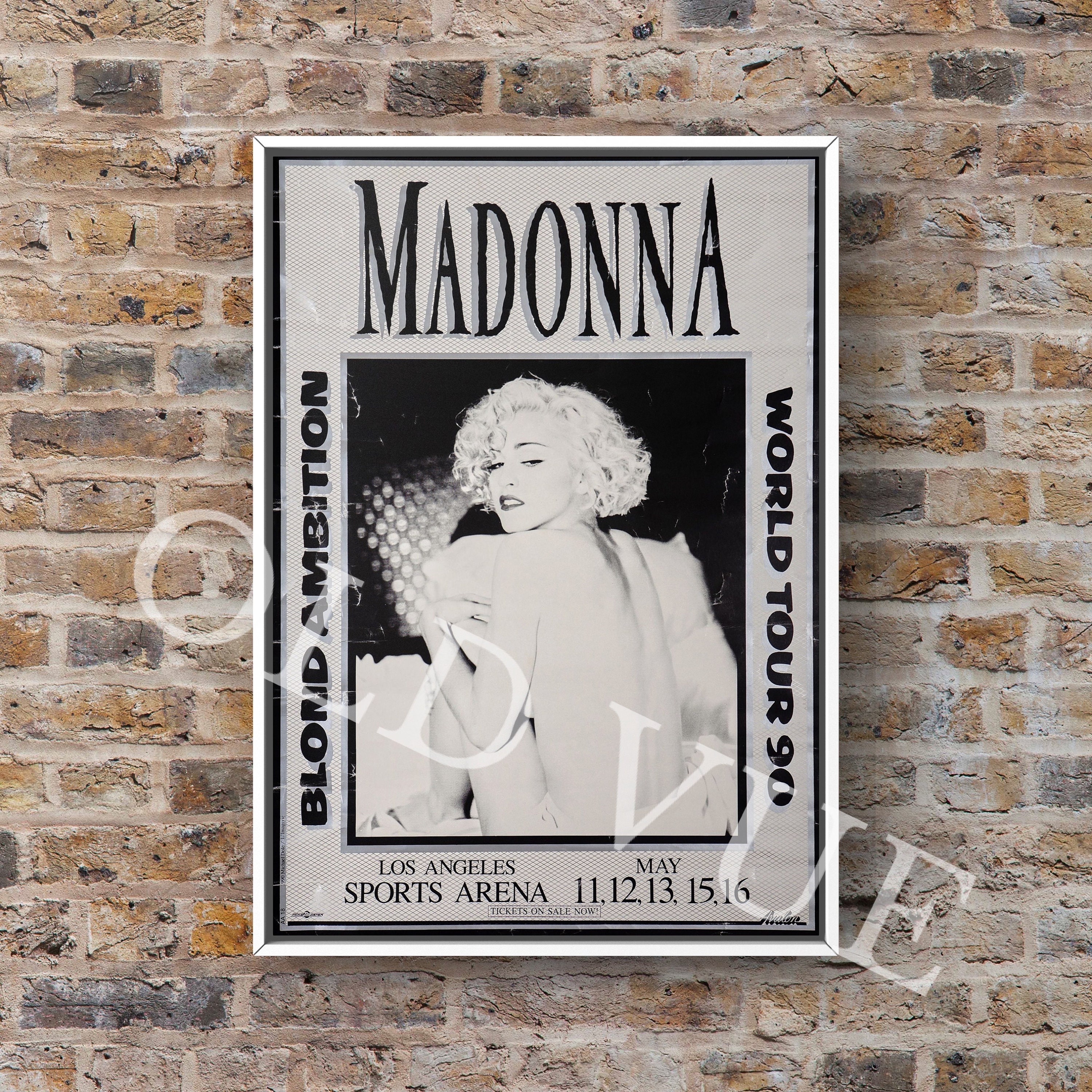 Madonna Tour Poster - Etsy