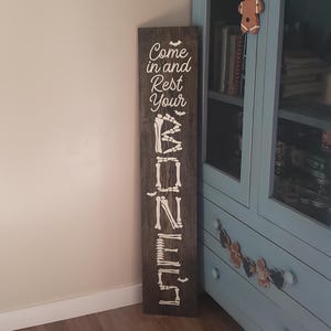 Hello Fall Halloween Welcome Wood Door Sign Porch Leaner